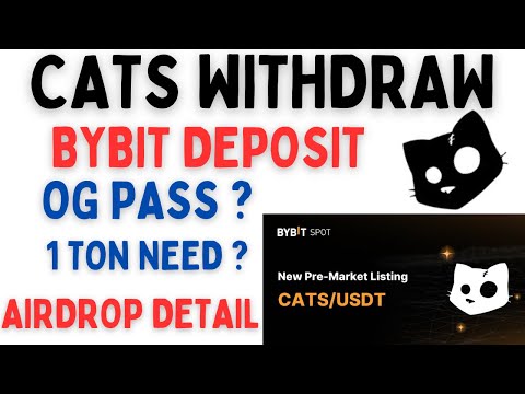 Cats Airdrop Exchange Bybit Deposit | Cats Eligibility Criteria | Cats Token Withdrawal | ZubiTech