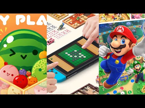 ニンテンドースイッチのゲームをやる日【スイカゲーム / 世界のアソビ大全51 / マリオパーティ スーパースターズ】