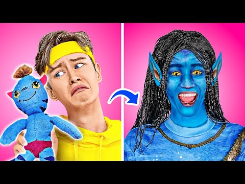 I Became AVATAR! Crazy BEAUTY AVATAR MAKEOVER by La La Life Emoji