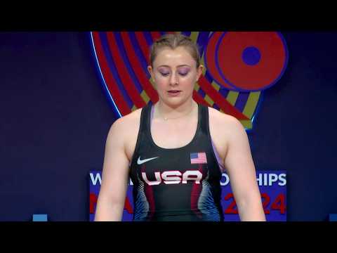 Olivia Reeves snatches 120kg! WWC 2024