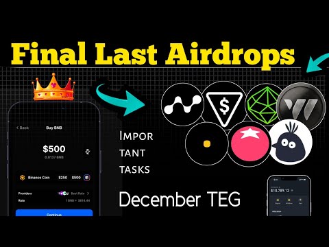 December TEG Airdrops  telegram bot 2025 Listing List Eligible tasks $500