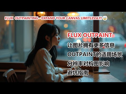 flux Outpainting，一键拓展你的画面，想画多大就画多大！🤩 #flux #outpainting