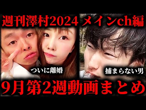 【週刊澤村2024 メインch編】9月第2週たっくー動画まとめ【たっくー切り抜き】