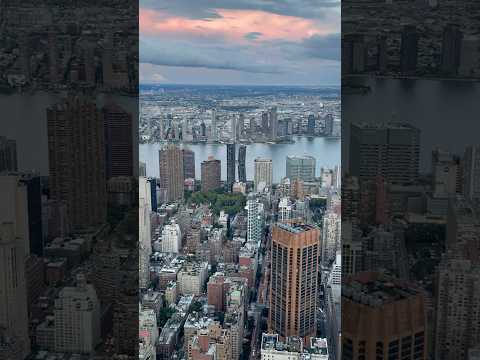 Stunning view of Manhattan and New Jersey across the Hudson River from the Empire State Building!#ny