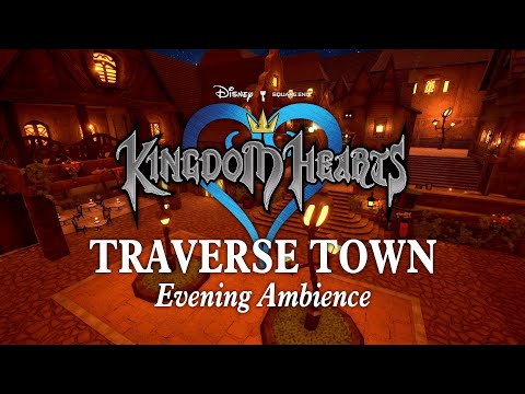 Traverse Town | Town Square Evening Ambience: Kingdom Hearts Jazz Music