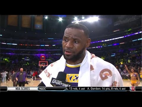 LeBron James (29 Pts, 4 Reb, 11 Ast) PostGame reaction Lakers def Kings 99-97