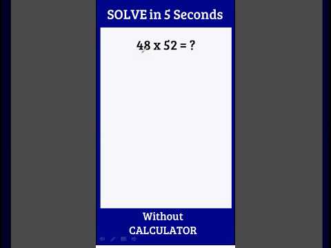 Amazing multiplication trick #shorts #shortsfeed #mathstricks