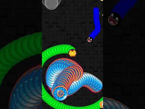 Worms zone io !! Cacing besar superhero Iron Man || slither snake