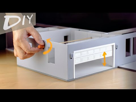 DIY Miniature Sectional Garage Door｜ASMR｜微缩分段式车库门