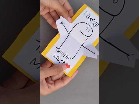 DIY Pop-Up Love Card | Easy valentine's day Handmade Special Suprise #cardmakingtutorial #trending