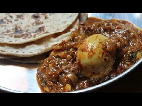 Preparation of Fried Egg Masala Curry In Telugu with English Subtitles