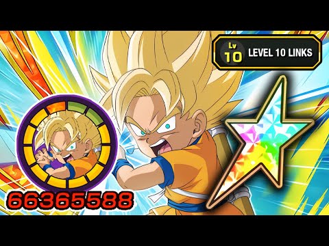 100% NEW SUPER SAIYAN DAIMA GOKU LEVEL 10 LINKS!!! Dragon Ball Z Dokkan Battle