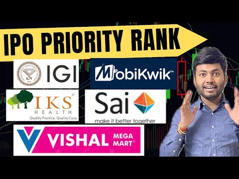 Vishal Mega Mart IPO | Sai life sciences IPO | Mobikwik IPO | IKS Health IPO | IGI IPO |IPO Priority