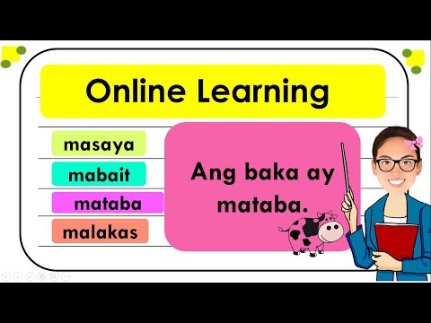 Pagsasanay sa Pagbasall Pang-uri ll Grade1, Grade2 & Grade3 ll Teacher Ana Online Learning