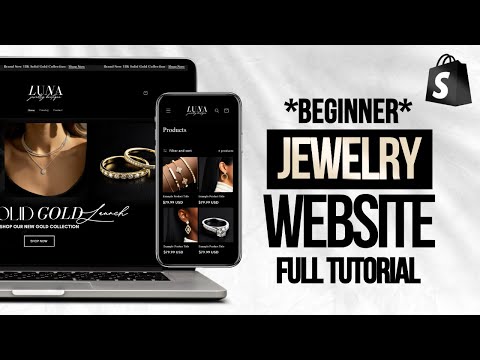 HOW TO MAKE A SHOPIFY Jewelry STORE | Beginner Friendly Tutorial | Shopify 2024