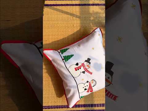 DIY Cushion Cover  #chrismasdecoration #diyhomedecor #diycushioncover