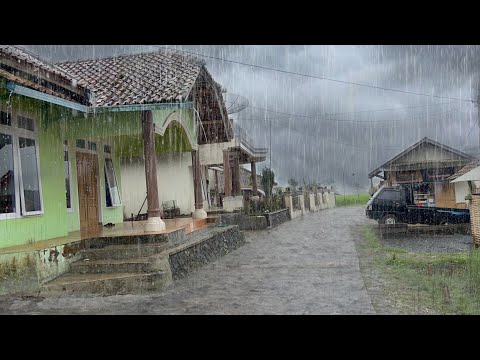 Heavy Rain in My Village | very quiet, Eliminate insomnia and fall asleep to the sound of heavy rain