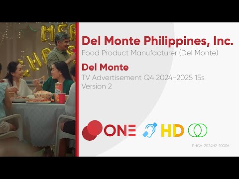 Del Monte TV Ad Q4 2024-2025 15s (Philippines, Vesion 2) [CC/HD/ST]