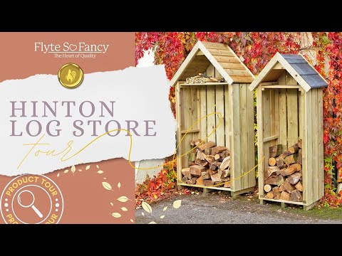 Hinton Log Store - Sentry Box Style Outdoor Log Storage