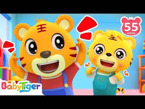 身體部位歌 | Head Shoulders Knees & Toes | +更多 | Kids Cartoon | 貝樂虎 | BabyTiger 繁體中文 - 兒歌童謠