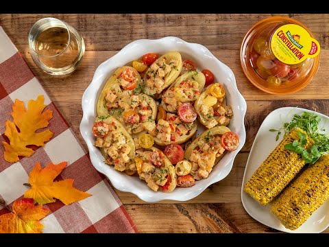 Thanksgiving Turkey Stuffed Potatoes