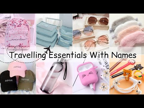 Travelling essentials with name/Travelling backpack essentials/Travelling essential kit for girls