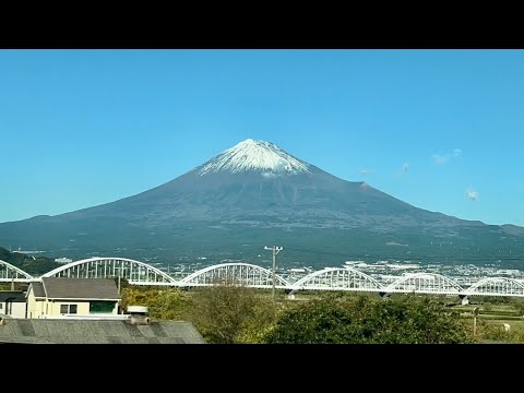 View of Mt. Fuji from Nozomi Shinkansen | Tokyo to Kyoto Reserved Seat | Bullet Train in Japan