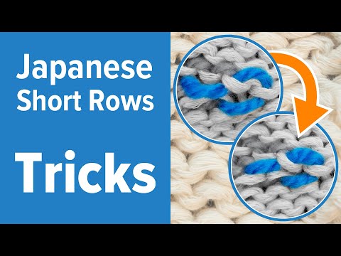 Japanese Short Rows: 2 tricks for knitting the wrong side neatly