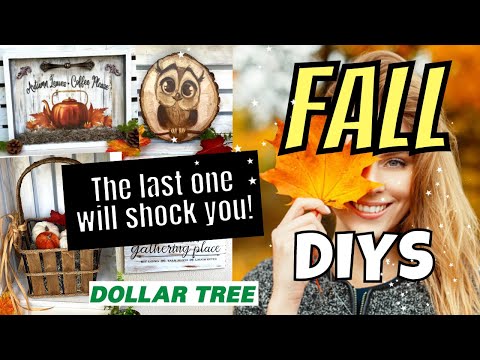 STUNNING FALL DIY Home DECOR | Dollar Tree Fall DIYS | Hot Humble Pie