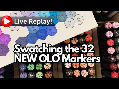 🟣LIVE REPLAY! Let's Swatch the NEW 32 OLO Colors!