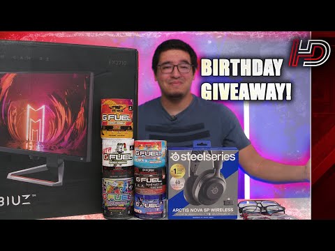 [ENDED] BIRTHDAY GIVEAWAY! - 12x Winners (GFUEL, SteelSeries, KontrolFreek, BenQ, & Gamer Advantage)