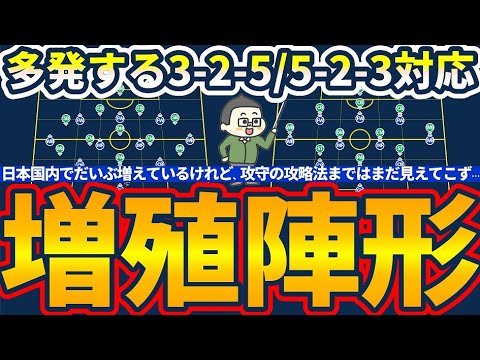 【日本代表に追従？国内/Jリーグで3-2-5/5-2-3大増殖の件】ペップシティ以降の増殖経緯とトゥヘル以降の止め方&日本代表や欧州クラブが見せる攻守攻略法