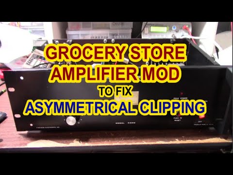 Amplifier modification to fix clipping asymmetry