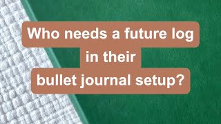 Future Log for Custom Bullet Journal Setup | Minimal Setup | Plan with Me | #shorts