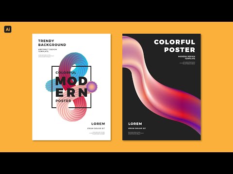 Modern Abstract Cover Design | Adobe Illustrator Tutorial