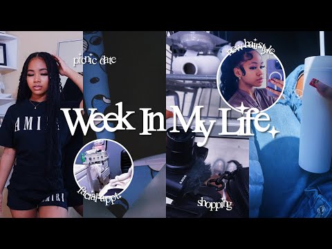 REALISTIC WEEK IN MY LIFE  ᥫ᭡ | doing my hair, facial appt, painting, picnic, content days