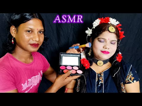 ASMR~Does My Brother Weeding Reception Bridal Party Makeup|| (Tingle's) @asmrsangi7044  🌹👄❤️