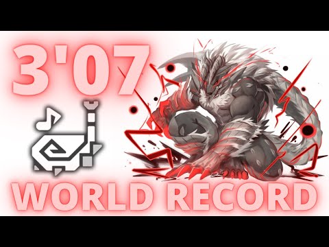 MHW Iceborne Stygian Zinogre 3'07 Hunting Horn World Record