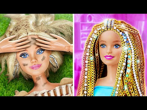 ¡Chica Rica vs Chica Pobre Quiere Ser Barbie! Cambio de Imagen Extremo con Gadgets de Rica vs Pobre