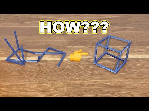 3D Printed Illusion: Cube Frame… or NOT?😧