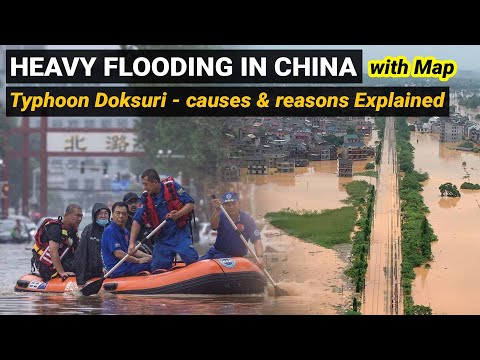 Floods in Beijing China | Typhoon Doksuri 2023 | Climatology Geography