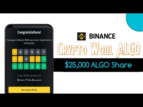 New binance crypto wodl complete answers Algo || Crypto wodl 3,4,5,6,7,8 letters theme Eco Friendly