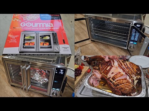 Costco Sale Item Review Gourmia XL Digital Countertop Oven with Air Fry and Temperature Probe Turkey