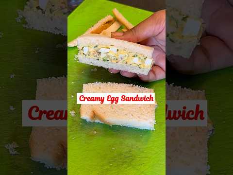 EXTRA CREAMY Egg Sandwich #shorts #eggsandwich #foodrecipe