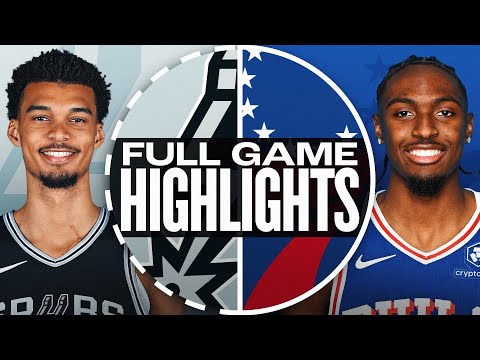 SPURS at 76ERS | FULL GAME HIGHLIGHTS | December 23, 2024