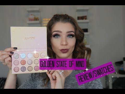 COLOURPOP GOLDEN STATE OF MIND PALETTE REVIEW/SWATCHES