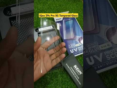 IQOO Z9s Pro 5G Tempered Glass Installation !! IQOO Z9s Uv Tempered Glass #short #uvglass