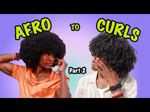 Afro To Curls | Finger Coils Tutorial Pt. 2