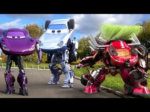 McQueen TRANSFORMERS  in Real Life Disney Cars all PIXAR