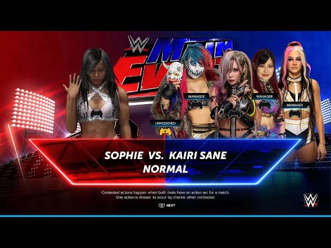 WWE 2K24 - AWA Main event: Sophie vs Kairi Sane